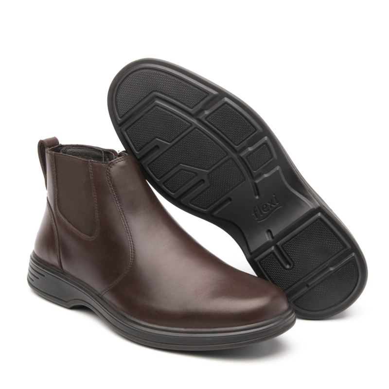 BOTIN FLEXI  HOMBRE QUILMES 59305 CAFÉ OSCURO - 5
