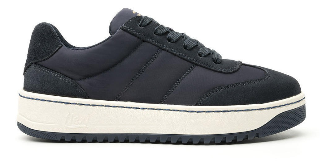 ZAPATILLAS MUJER FLEXI URBANAS AZUL CUERO JESSY 103505 - 2
