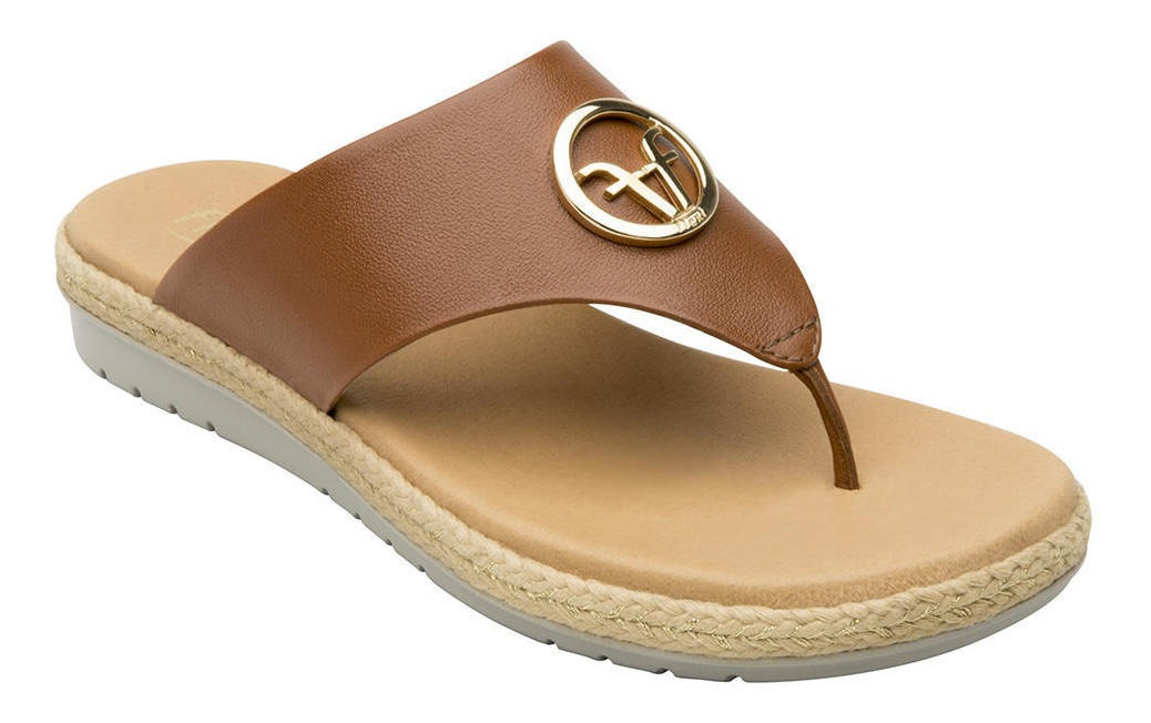 SANDALIAS MUJER FLEXI CUERO CAFÉ PEONIA - 2