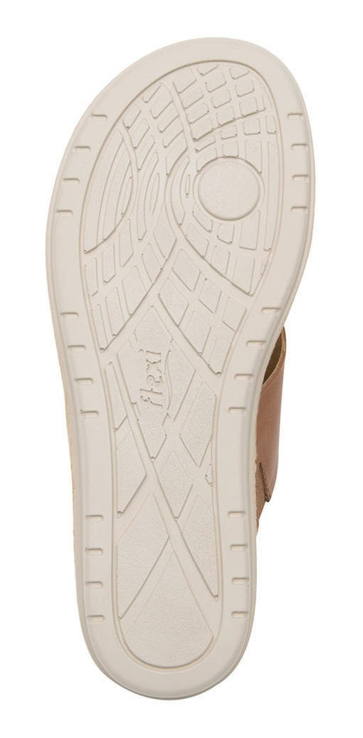 SANDALIAS MUJER FLEXI CUERO CAFÉ PEONIA - 4