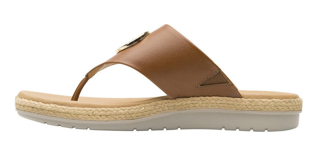 SANDALIAS MUJER FLEXI CUERO CAFÉ PEONIA - 5