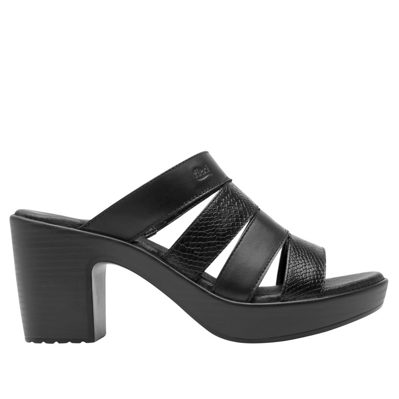 SANDALIAS MUJER FLEXI CUERO LORY 102911NEGRO - 1