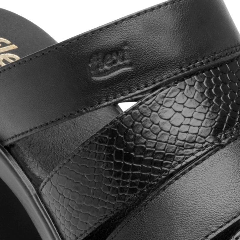 SANDALIAS MUJER FLEXI CUERO LORY 102911NEGRO - 2
