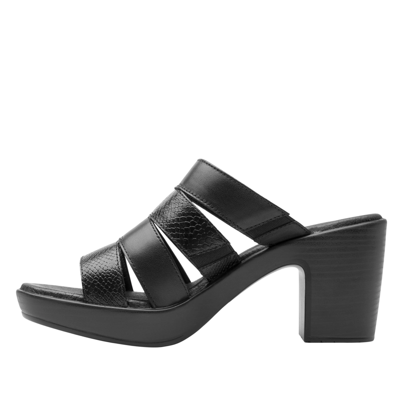 SANDALIAS MUJER FLEXI CUERO LORY 102911NEGRO - 4
