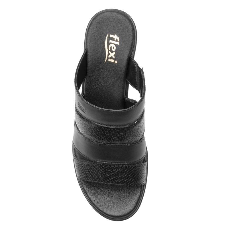 SANDALIAS MUJER FLEXI CUERO LORY 102911NEGRO - 7