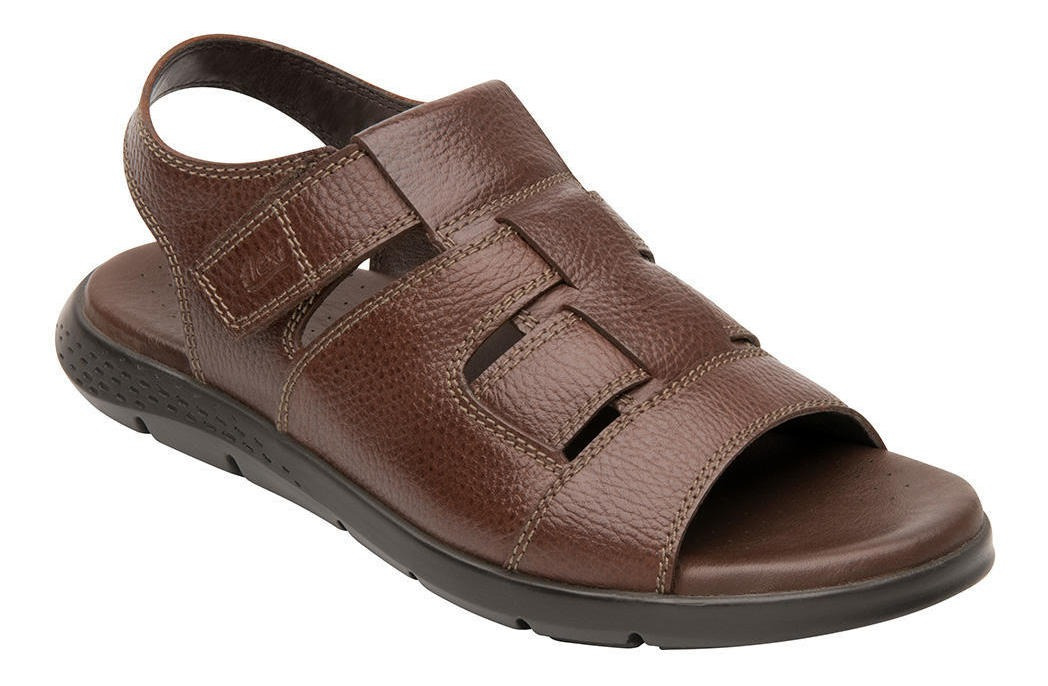 SANDALIAS HOMBRE FLEXI CUERO ODIN 400012CAOBA - 1