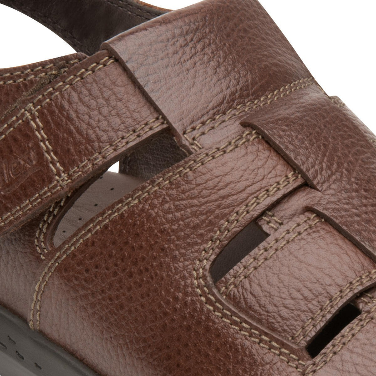 SANDALIAS HOMBRE FLEXI CUERO ODIN 400012CAOBA - 2