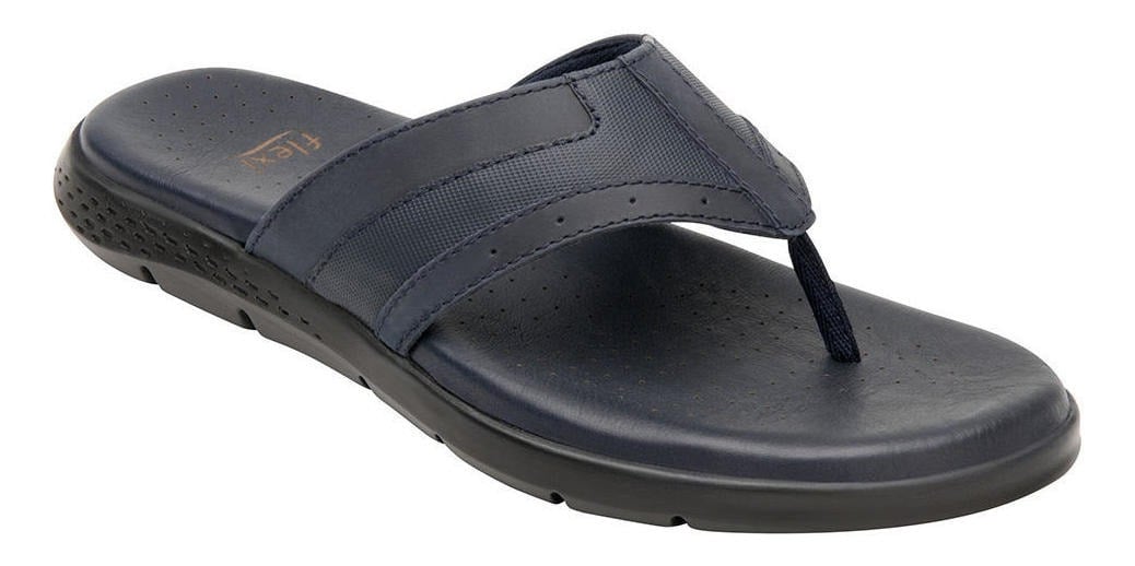SANDALIAS HOMBRE FLEXI CUERO AZUL ODIN - 2