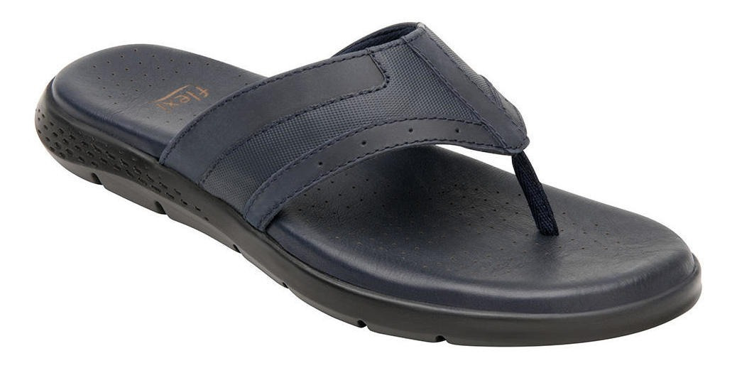SANDALIAS HOMBRE FLEXI CUERO AZUL ODIN - 2