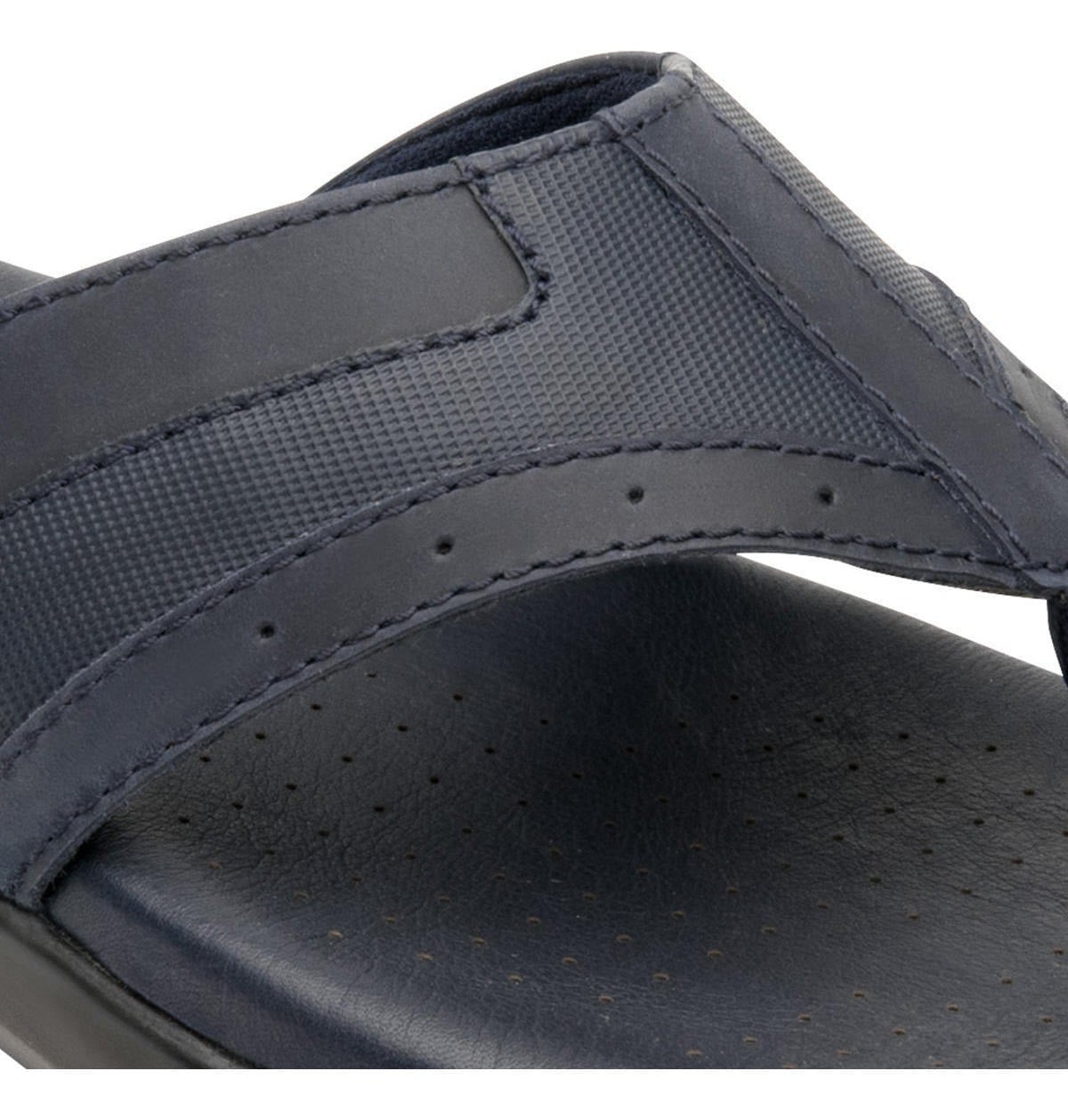 SANDALIAS HOMBRE FLEXI CUERO AZUL ODIN - 3