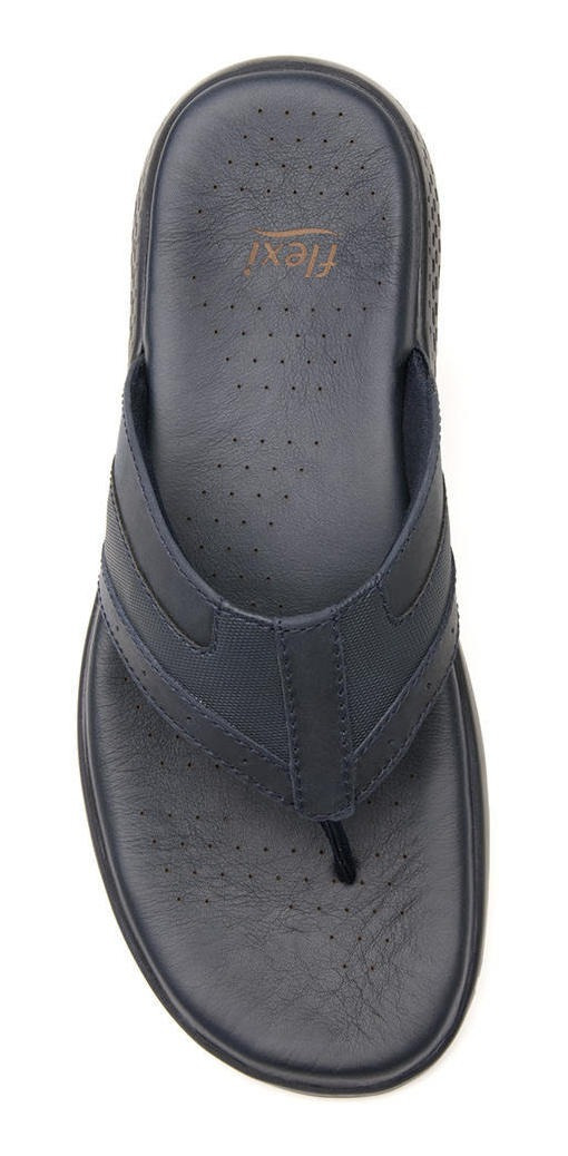 SANDALIAS HOMBRE FLEXI CUERO AZUL ODIN - 8
