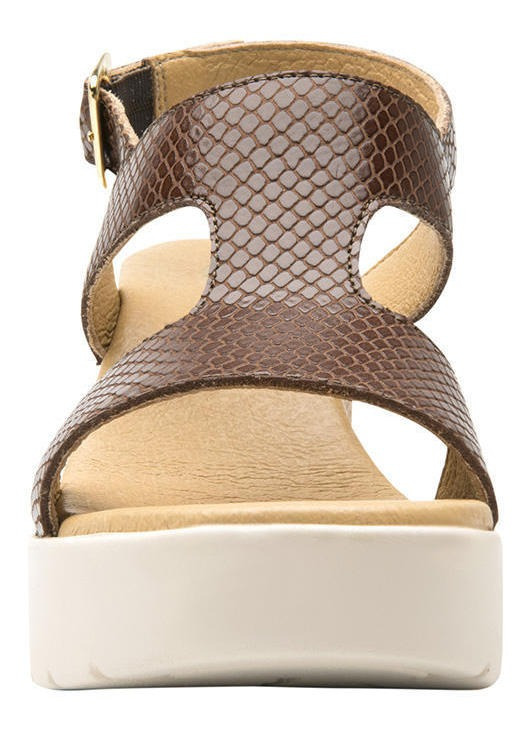 SANDALIAS MUJER FLEXI CUERO FETUCCINI 107303BROWN - 4