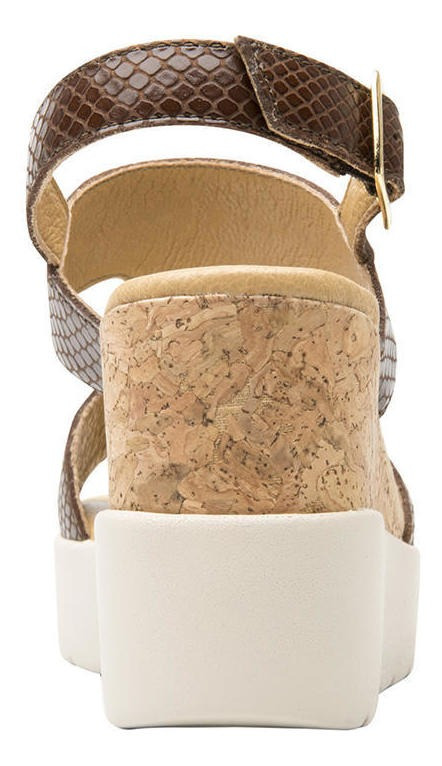SANDALIAS MUJER FLEXI CUERO FETUCCINI 107303BROWN - 6