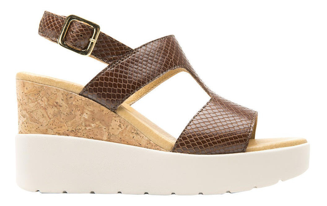 SANDALIAS MUJER FLEXI CUERO FETUCCINI 107303BROWN - 8