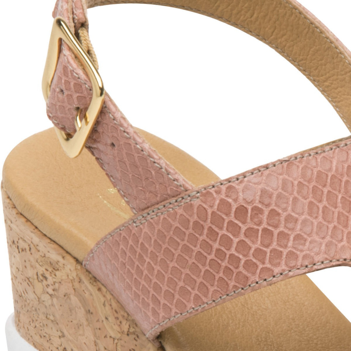 SANDALIAS MUJER FLEXI CUERO ROSA FETUCCINI - 4