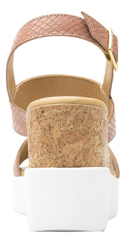 SANDALIAS MUJER FLEXI CUERO ROSA FETUCCINI - 8