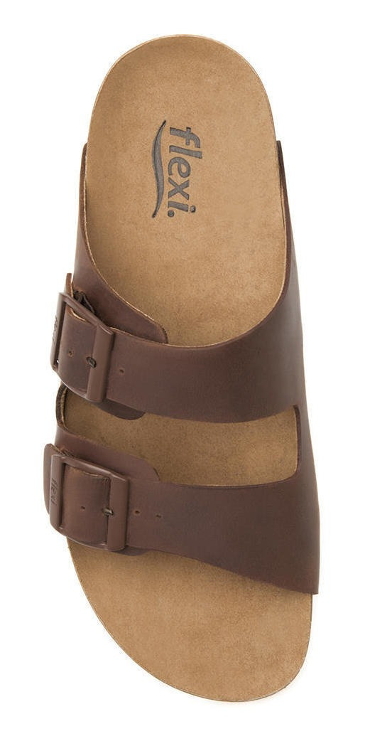 SANDALIAS HOMBRE FLEXI CUERO MARRAKECH 404203MARRON - 5