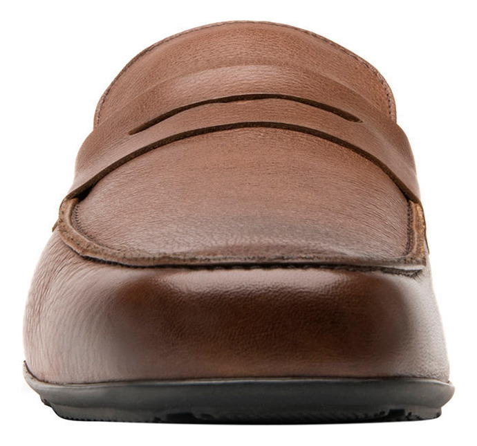 MOCASINES HOMBRE FLEXI CUERO CAFE COS - 4