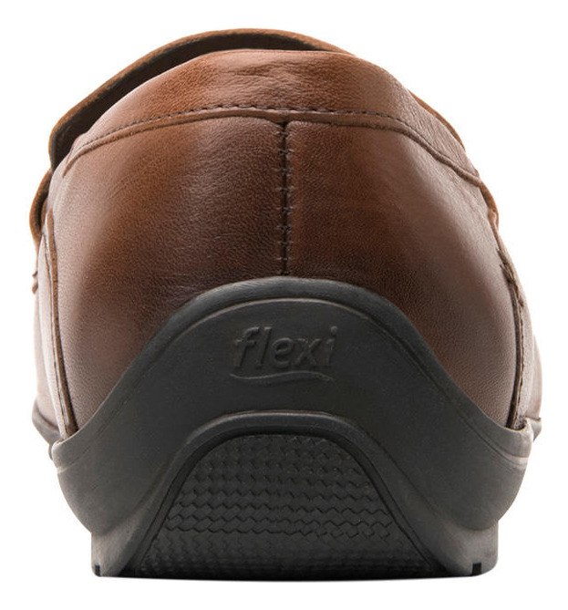 MOCASINES HOMBRE FLEXI CUERO CAFE COS - 5