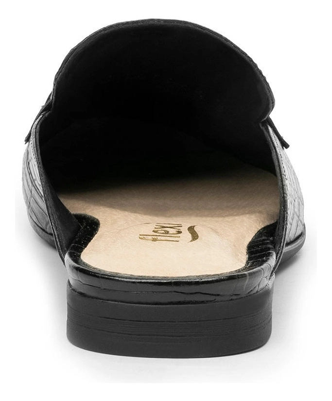 MOCASINES MUJER FLEXI CUERO NEGRO YULI - 5