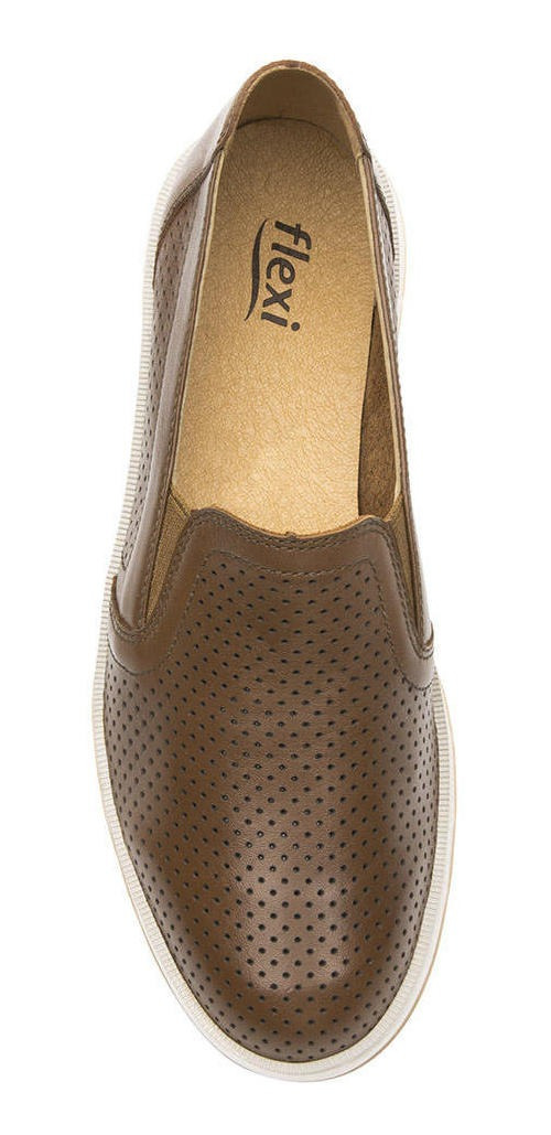 ZAPATILLAS MUJER FLEXI URBANAS CAFÉ CUERO ROSAURA 119302TAN - 7