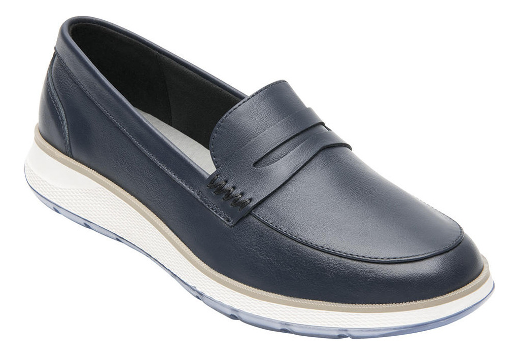 ZAPATILLAS MUJER FLEXI URBANAS AZUL CUERO ROSAURA - 1