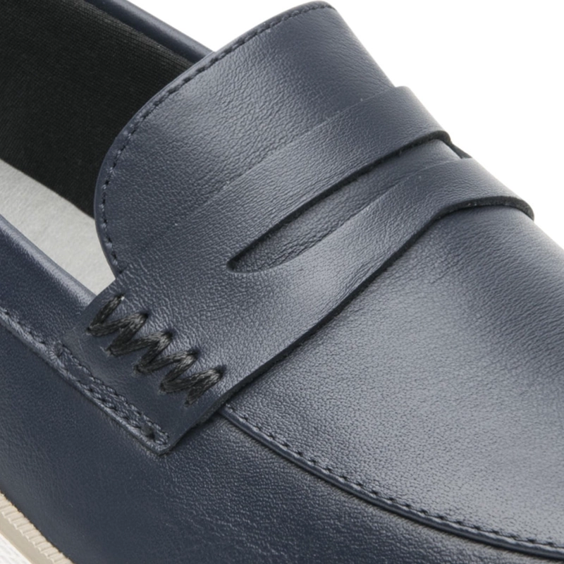 ZAPATILLAS MUJER FLEXI URBANAS AZUL CUERO ROSAURA - 2