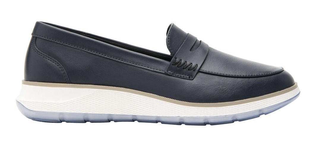 ZAPATILLAS MUJER FLEXI URBANAS AZUL CUERO ROSAURA - 3