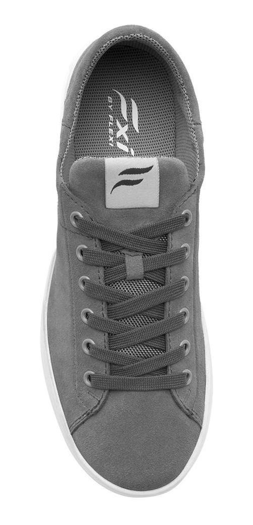 ZAPATILLAS HOMBRE FLEXI URBANAS GRIS CUERO CRETA 412402 - 7