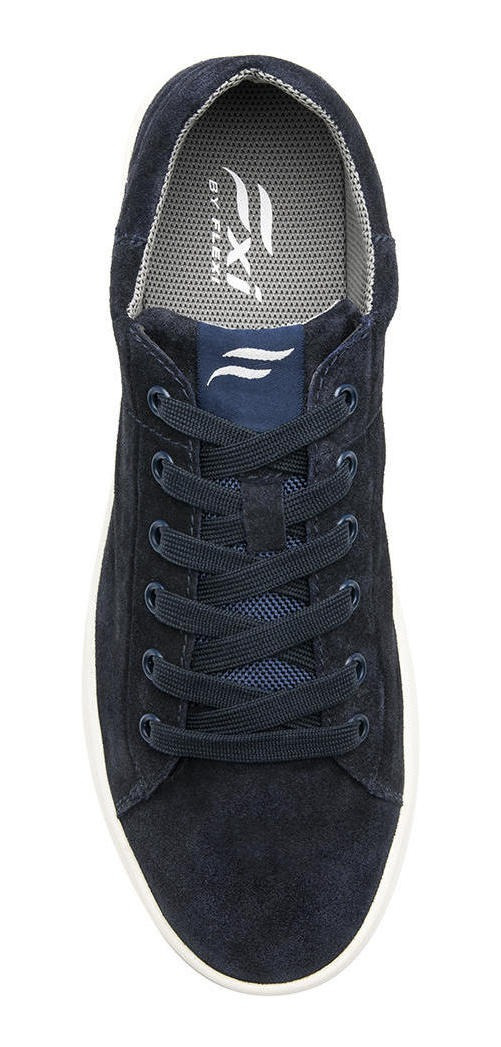 ZAPATILLAS HOMBRE FLEXI URBANAS AZUL MARINO CUERO CRETA 412402 - 7