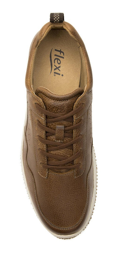 ZAPATILLAS HOMBRE FLEXI URBANAS CAFÉ CUERO FLYER 410701 - 6