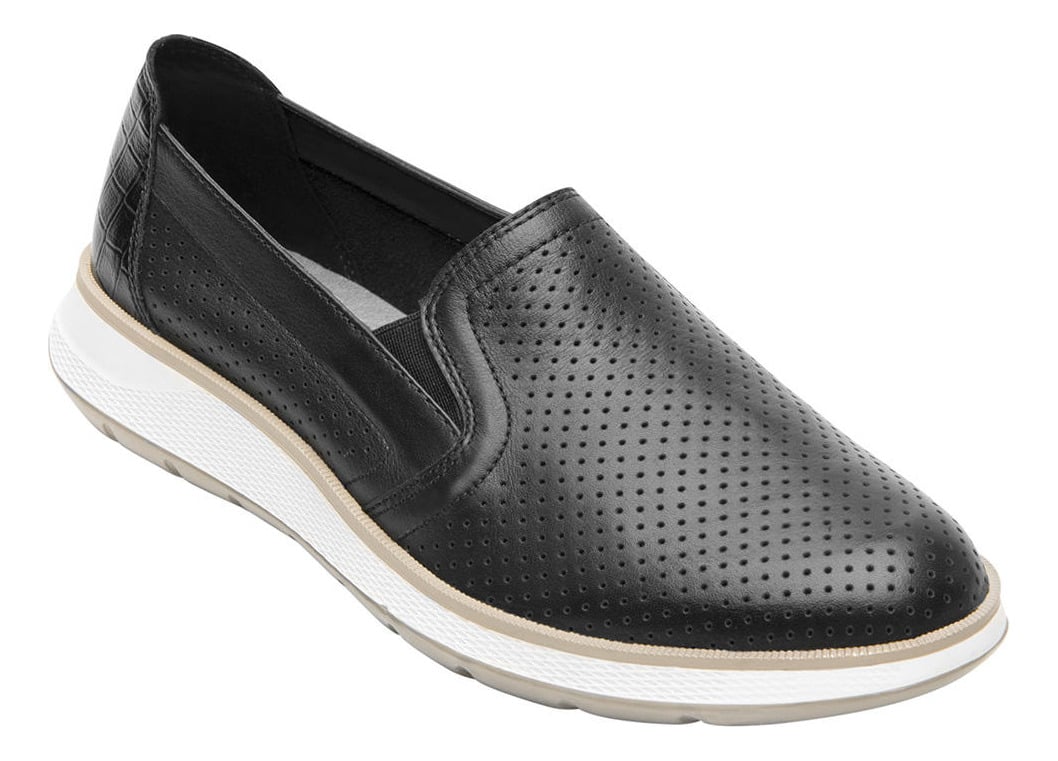 ZAPATILLAS MUJER FLEXI URBANAS NEGRO CUERO ROSAURA - 1