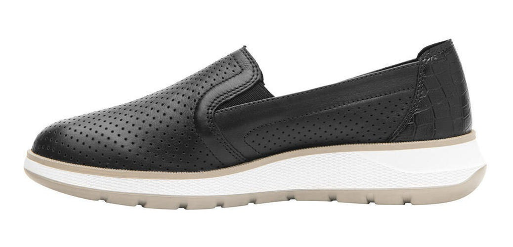 ZAPATILLAS MUJER FLEXI URBANAS NEGRO CUERO ROSAURA - 4