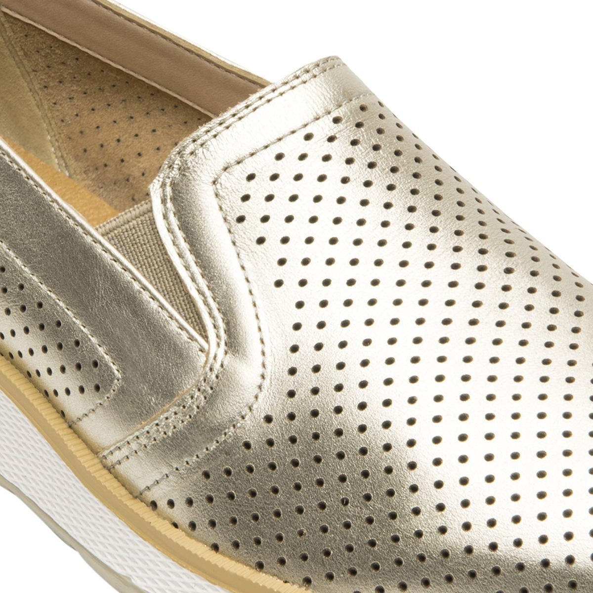 ZAPATILLAS MUJER FLEXI URBANAS DORADO CUERO ROSAURA - 2
