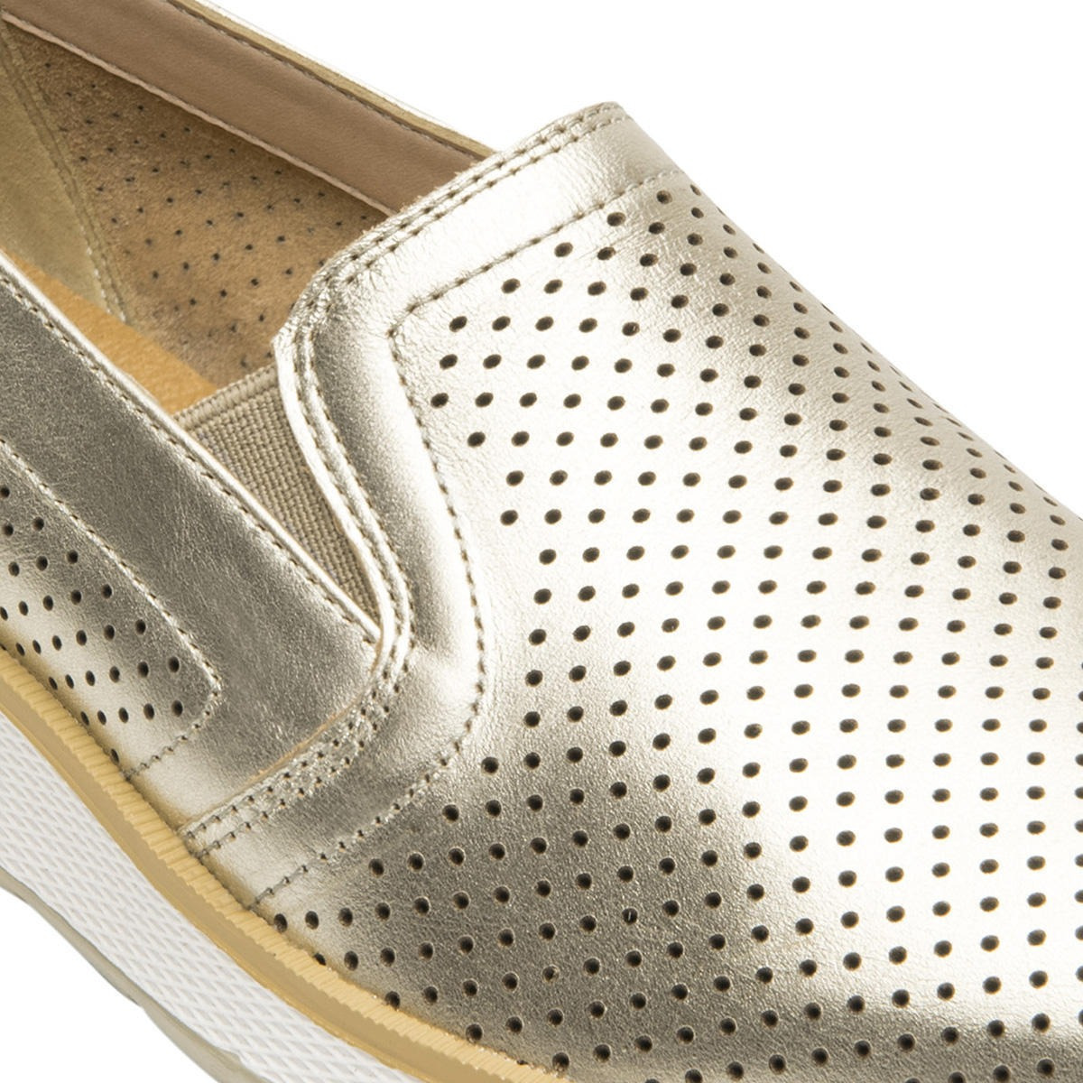 ZAPATILLAS MUJER FLEXI URBANAS DORADO CUERO ROSAURA - 2