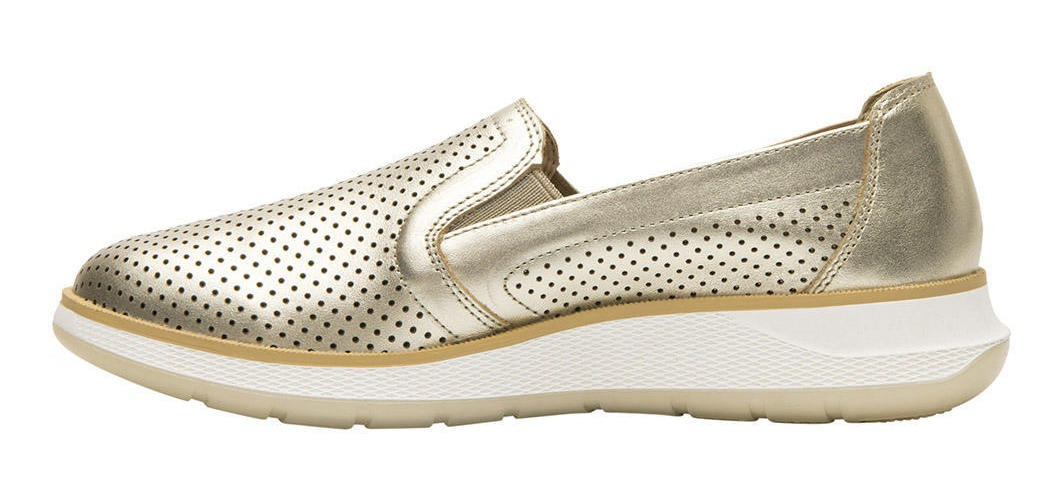 ZAPATILLAS MUJER FLEXI URBANAS DORADO CUERO ROSAURA - 4