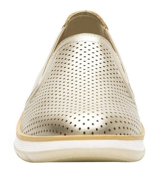 ZAPATILLAS MUJER FLEXI URBANAS DORADO CUERO ROSAURA - 5