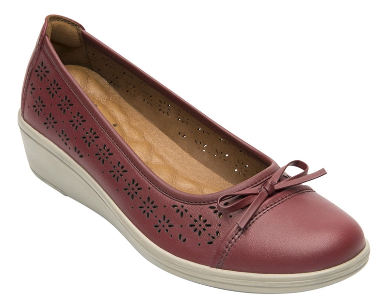 ZAPATO MUJER CASTAÑA 45608ROJO - 1