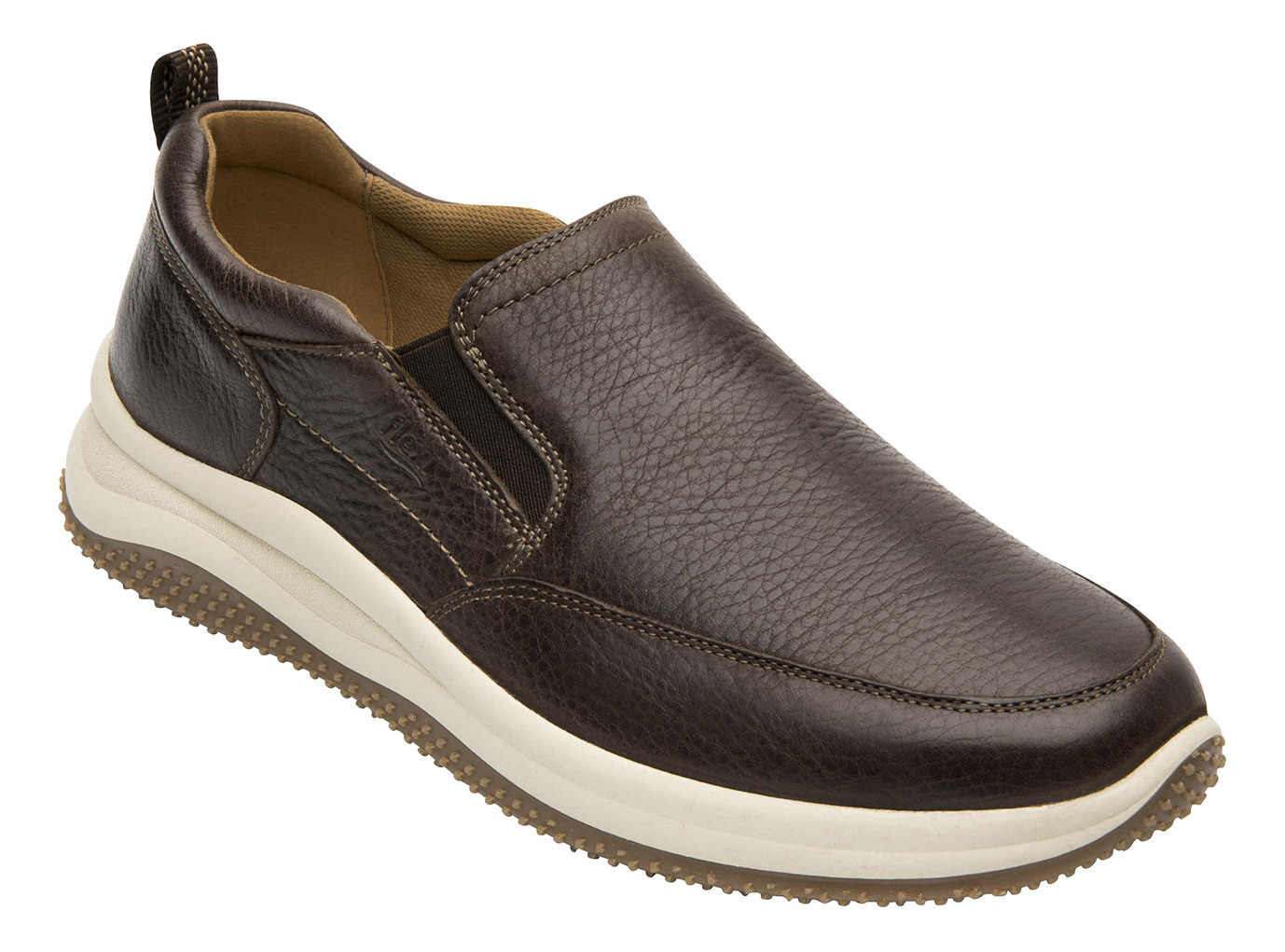 ZAPATILLAS HOMBRE FLEXI CASUALES CAFÉ FLYER CUERO 410703 - 2
