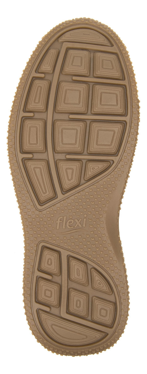 ZAPATILLAS HOMBRE FLEXI CASUALES CAFÉ FLYER CUERO 410703 - 6