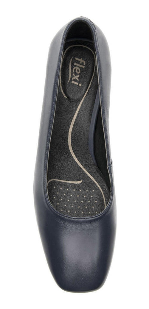 ZAPATO FLEXI MUJER CUERO MARIONE AZUL MAR. - 6
