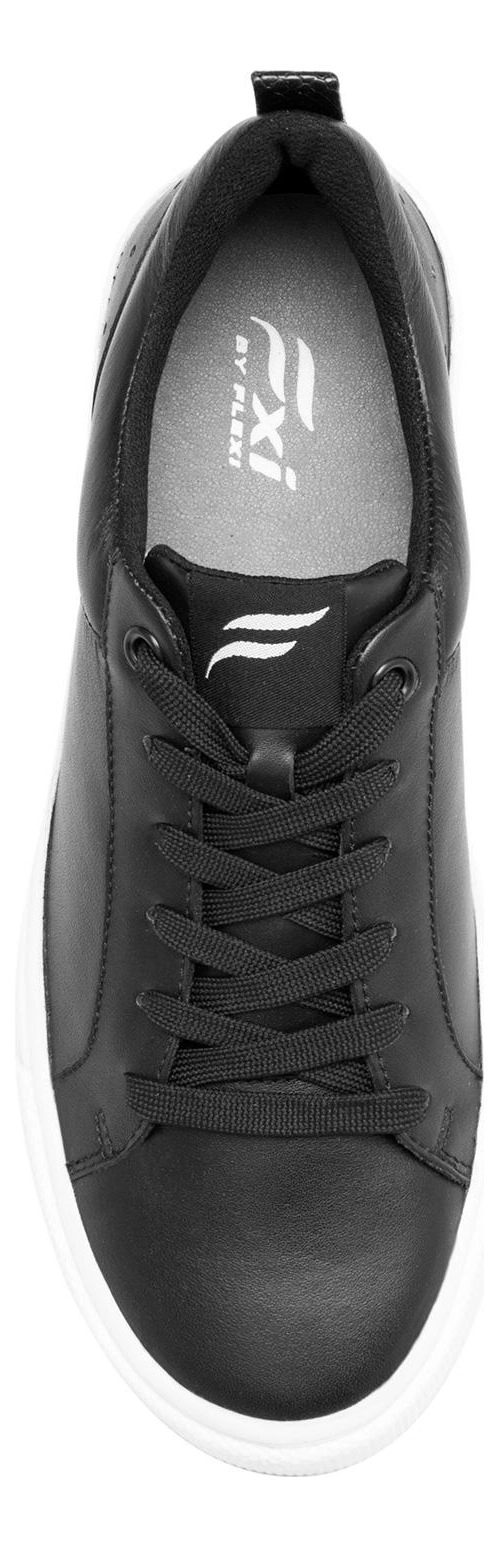 ZAPATILLAS MUJER FLEXI URBANAS NEGRO CUERO NIKIA - 5