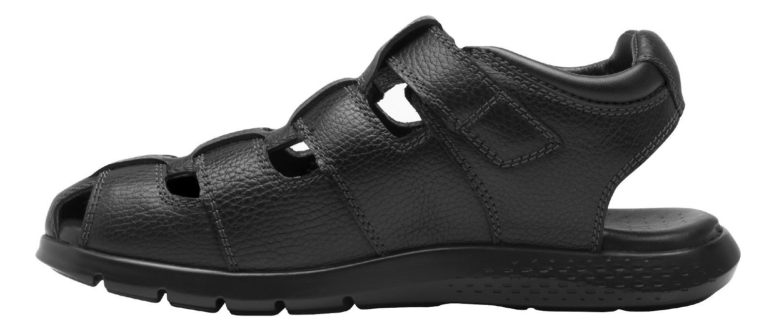 SANDALIAS HOMBRE FLEXI CUERO NEGRO ODIN - 3