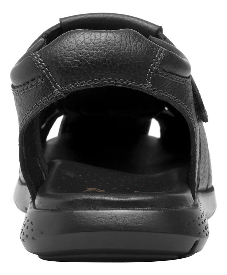 SANDALIAS HOMBRE FLEXI CUERO NEGRO ODIN - 5
