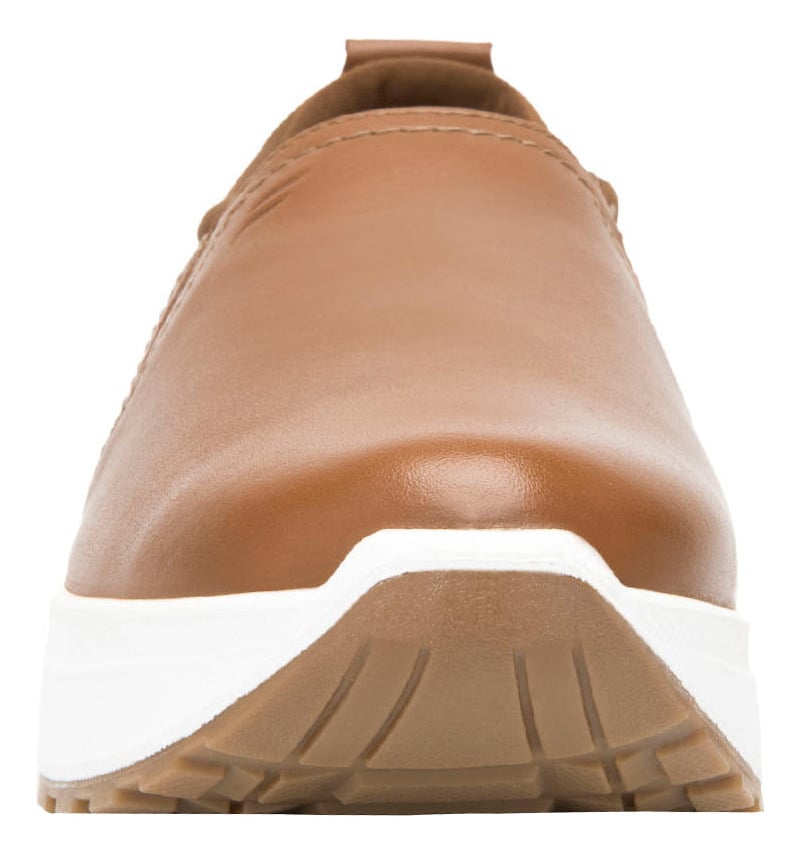 ZAPATILLAS MUJER FLEXI CASUALES CAFÉ CUERO ATSIRI - 4