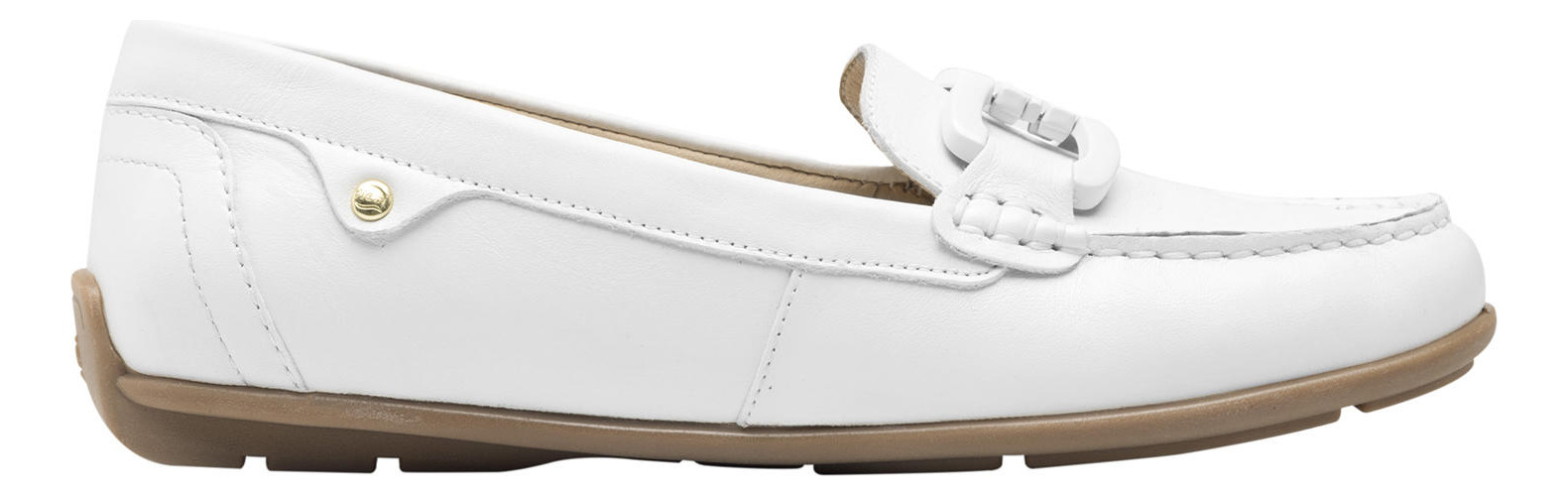 MOCASINES MUJER FLEXI CUERO BLANCO PAMELA - 1