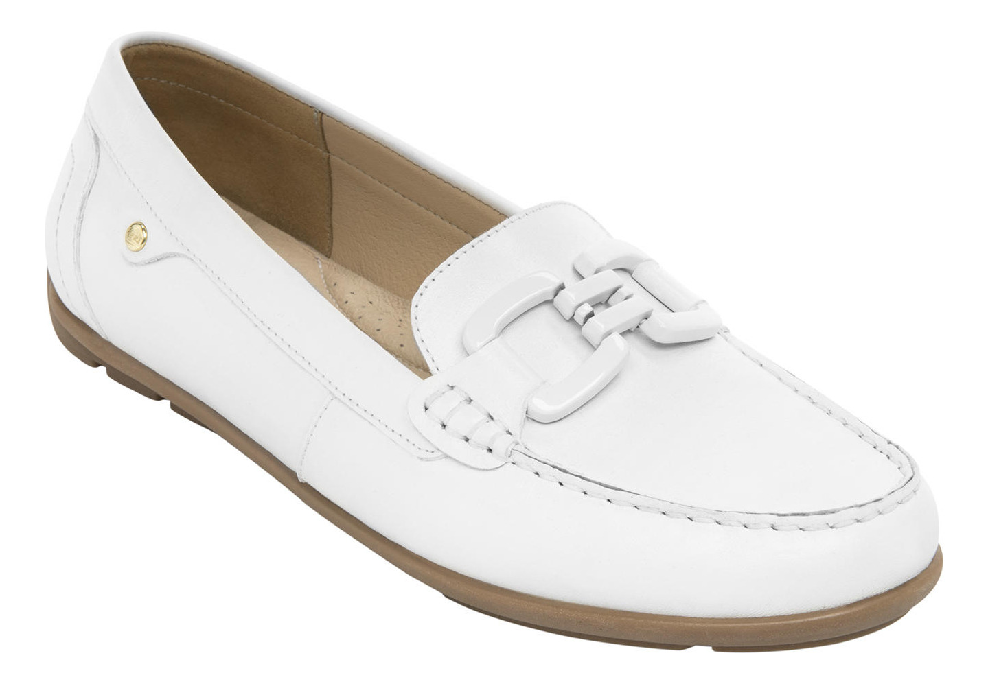 MOCASINES MUJER FLEXI CUERO BLANCO PAMELA - 2