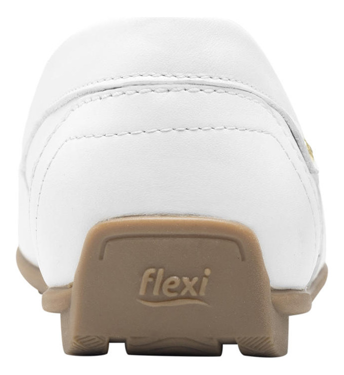 MOCASINES MUJER FLEXI CUERO BLANCO PAMELA - 6