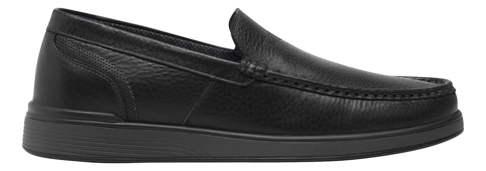 MOCASINES HOMBRE FLEXI CUERO NEGRO JUKO - 1