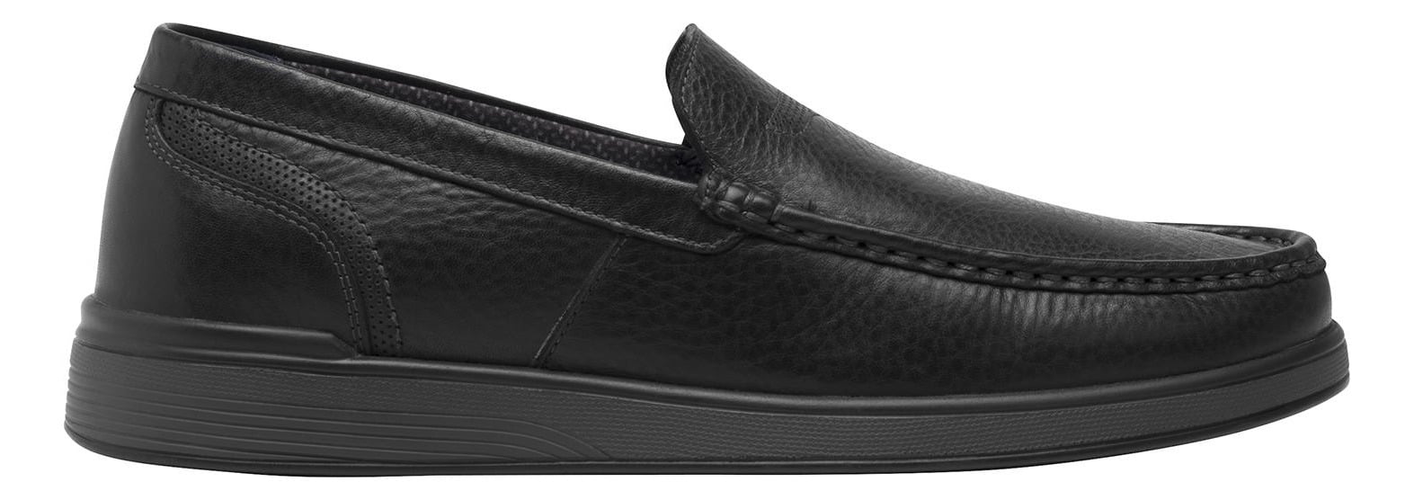 MOCASINES HOMBRE FLEXI CUERO NEGRO JUKO - 1